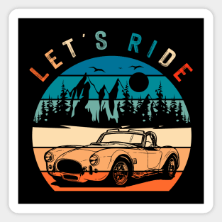 Cobra Retro Vintage Sports Car Sticker